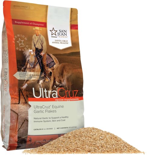 UltraCruz Garlic Flakes Immune Support Granules Horse Supplement, 10-lb bag