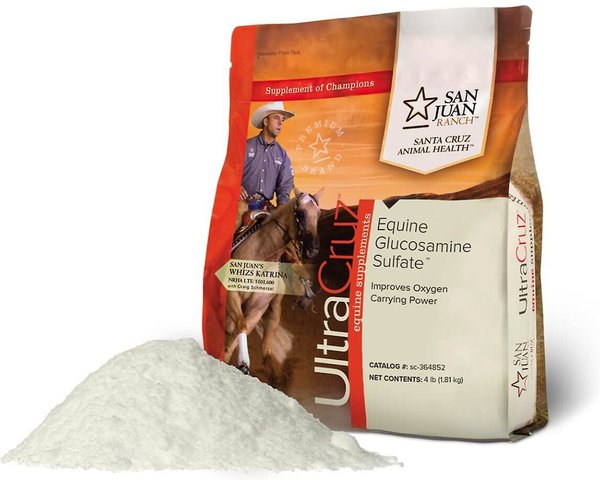 UltraCruz Glucosamine Sulfate Joint Support Powder Horse Supplement, 4-lb bag slide 1 of 3