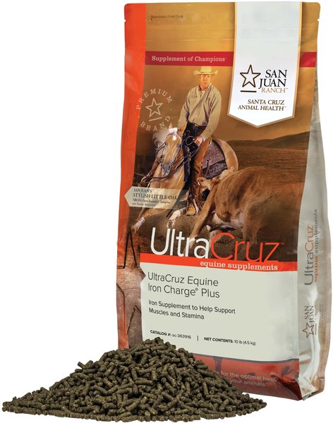 UltraCruz Iron Charge Plus Circulatory Care Pellets Horse Supplement, 10-lb bag slide 1 of 1