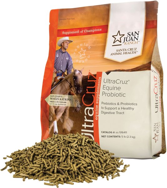 UltraCruz Probiotic Digestive Health Pellets Horse Supplement, 5-lb bag slide 1 of 1