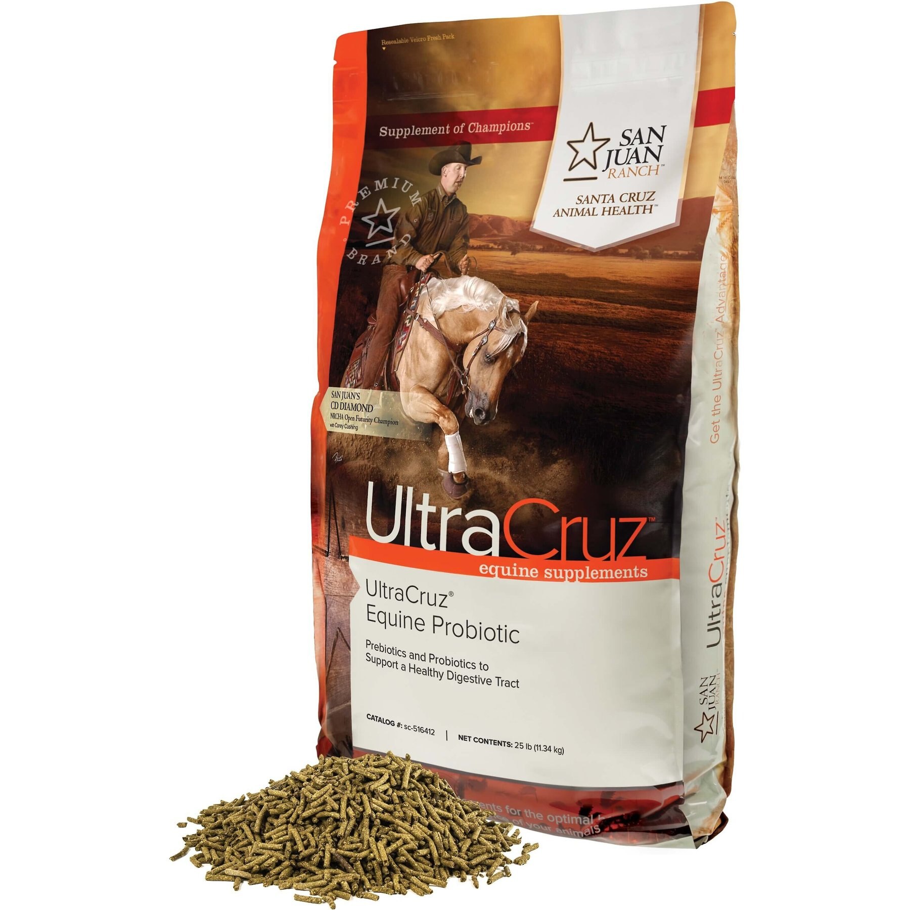 UltraCruz Probiotic Horse Supplement, 25-lb bag
