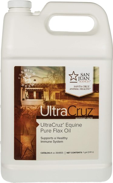 UltraCruz Pure Flax Oil Horse Supplement, 1-gal bottle slide 1 of 1
