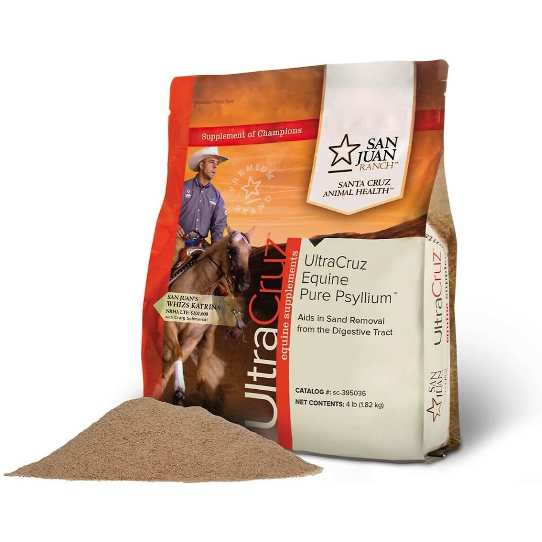 ULTRACRUZ Pure Psyllium Digestive Health Powder Horse Supplement