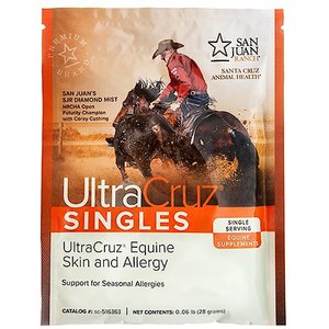 UltraCruz Skin & Allergy Horse Supplement, 60 Day Singles