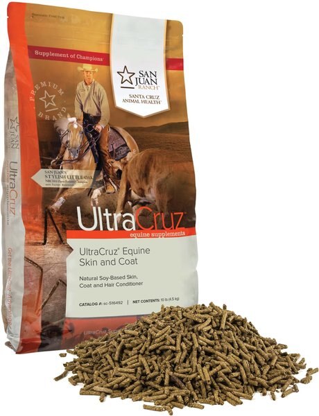 UltraCruz Skin & Coat Pellets Horse Supplement, 10-lb bag slide 1 of 1