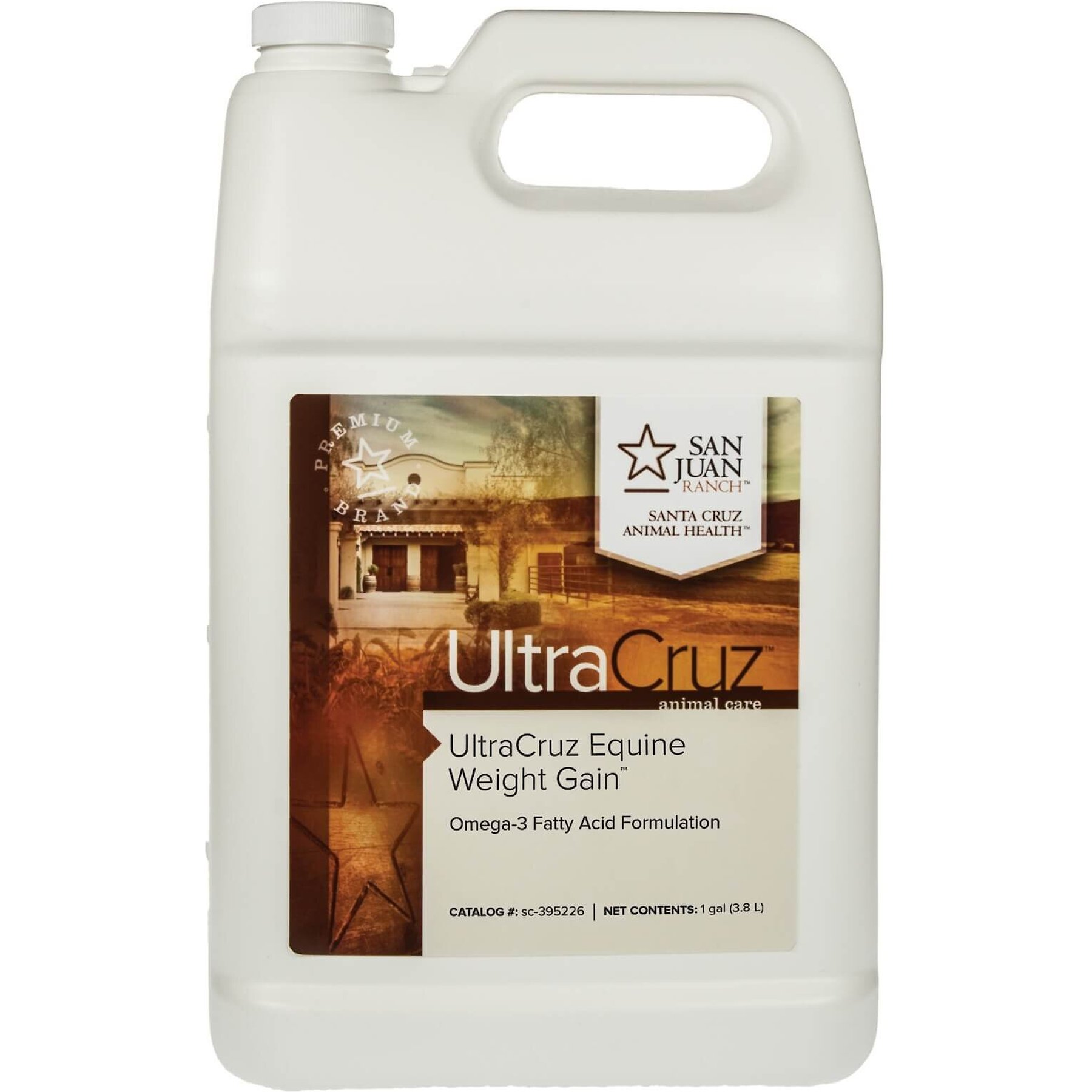 UltraCruz Weight Gain Liquid Horse Supplement, 1-gal bottle