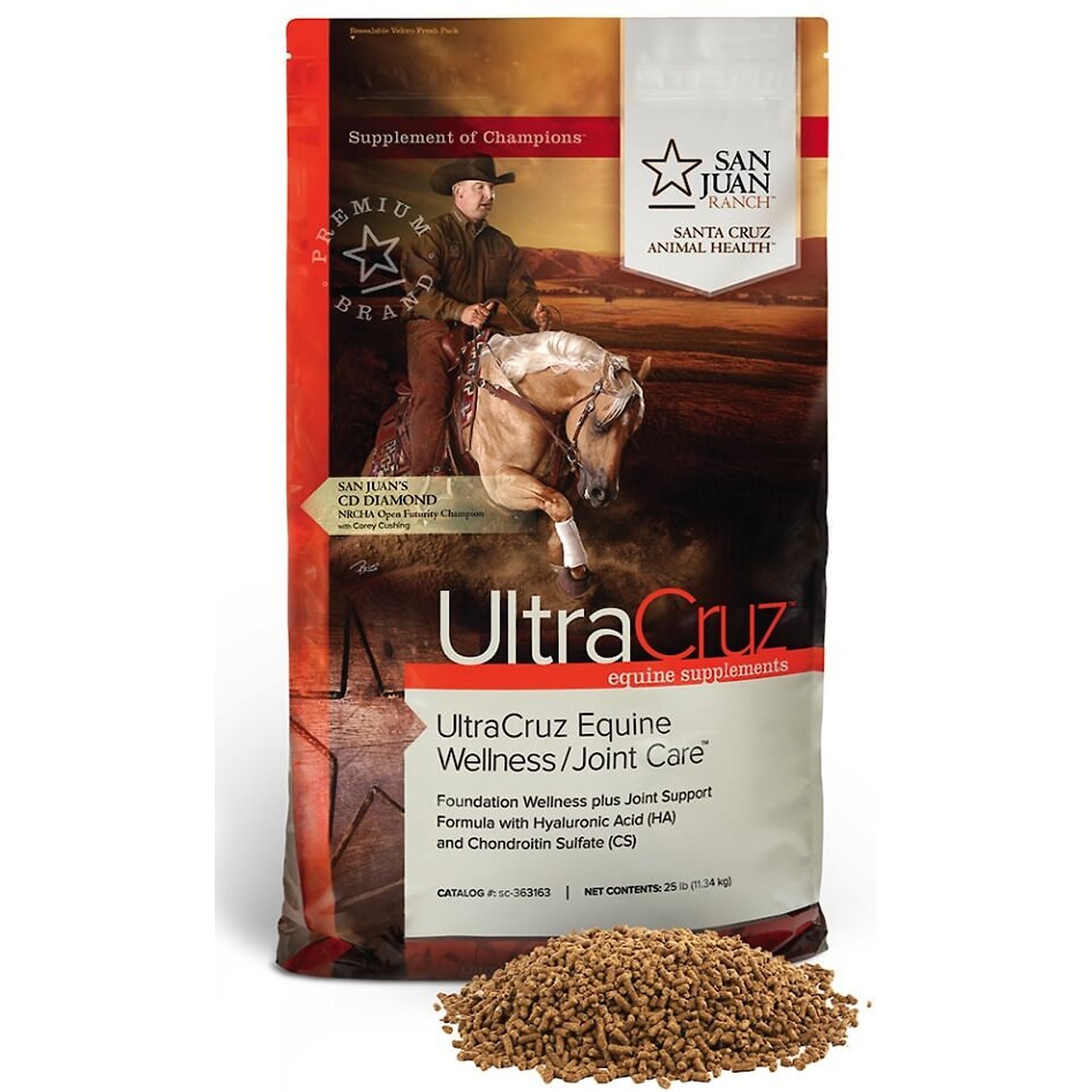 UltraCruz Wellness & Joint Care Pellets Horse Supplement, 25-lb bag
