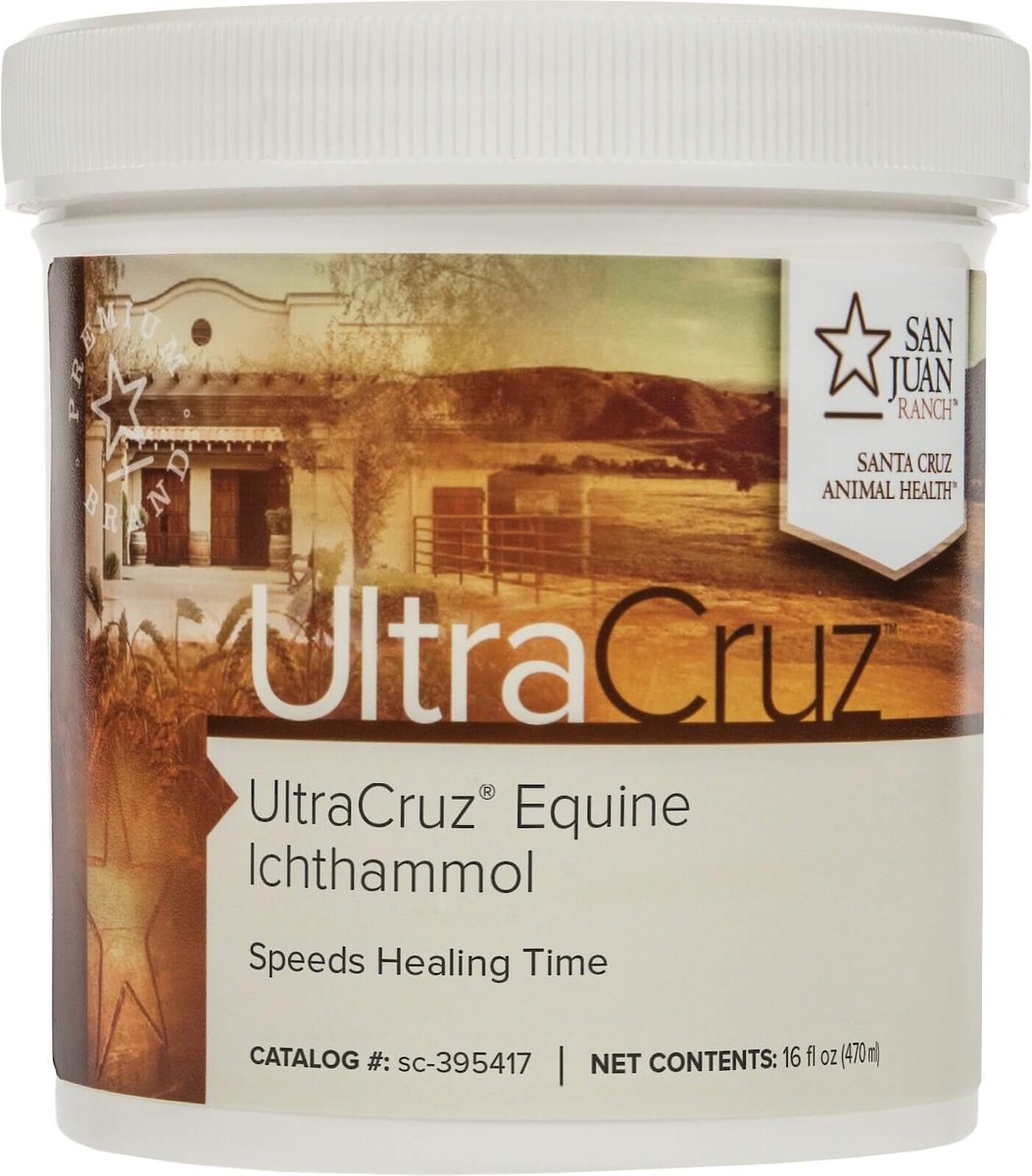 ULTRACRUZ Ichthammol Skin Care Horse Ointment, 16oz bottle