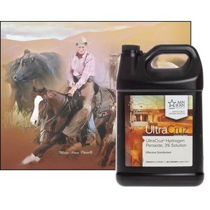 UltraCruz Hydrogen Peroxide Horse Wound Care Treatment, 1-gal, 4 count