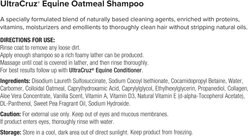 UltraCruz Oatmeal Horse Shampoo, 32-oz bottle slide 2 of 4