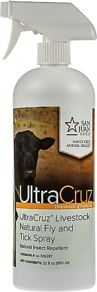 UltraCruz Natural Livestock Fly & Tick Spray, 32-oz bottle slide 1 of 3