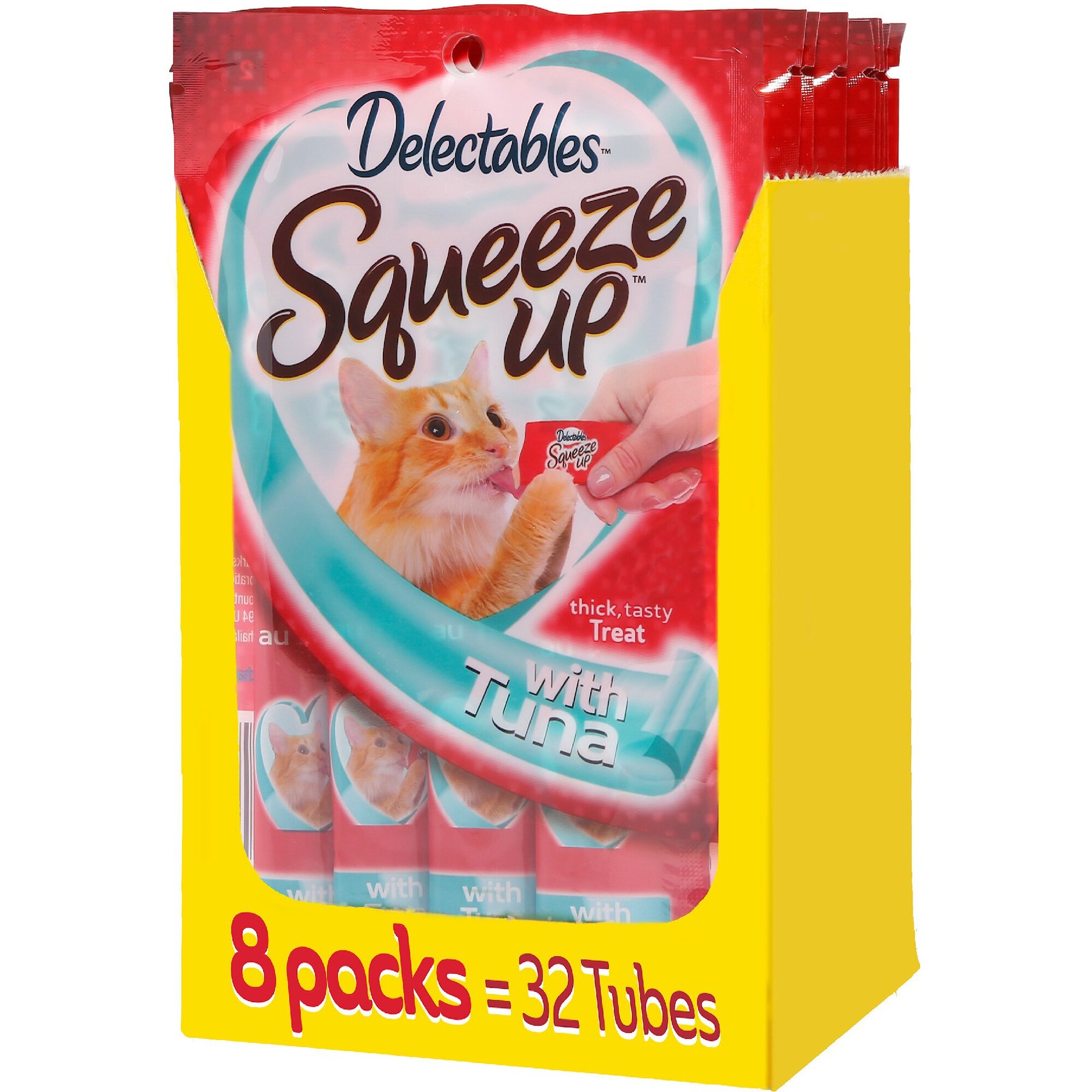 HARTZ Delectables Squeeze Up Tuna Lickable Cat Treats 0.5 oz tube 32 count Chewy