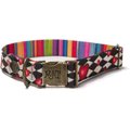 Merry Jane & Thor Looking Glass Polyester Dog Collar, Medium: 13 to 20-in neck, 1.25-in wide