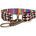 Merry Jane & Thor Looking Glass Polyester Martingale Dog Collar, Medium: 13 to 20-in neck, 1.25-in wide