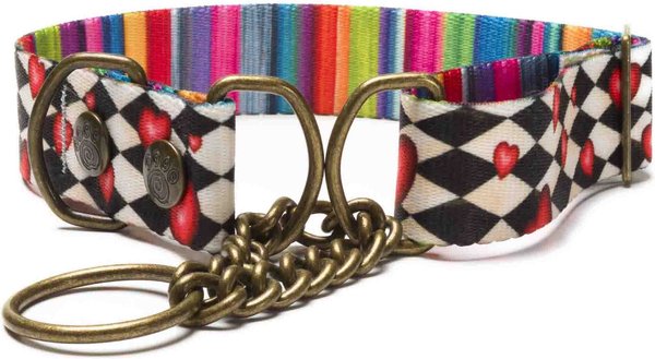 Merry Jane & Thor Looking Glass Polyester Martingale Dog Collar, Large: 18 to 25-in neck, 1.25-in wide slide 1 of 6