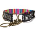 Merry Jane & Thor Tribeca Polyester Martingale Dog Collar, Medium: 13 to 20-in neck, 1.25-in wide