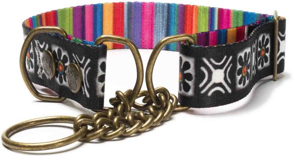 Merry Jane & Thor Tribeca Polyester Martingale Dog Collar, Large: 18 to 25-in neck, 1.25-in wide slide 1 of 6