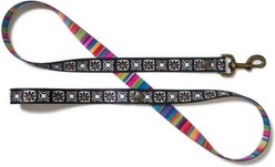 Merry Jane & Thor Tribeca Polyester Dog Leash, Black & White, Small: 5-ft long, 5/8-in wide