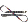 Merry Jane & Thor Tribeca Polyester Dog Leash, Black & White, Small: 5-ft long, 5/8-in wide