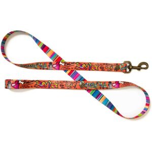 Merry Jane & Thor GangstaMutt Dogs Rule Polyester Dog Leash, Large: 5-ft long, 1-in wide