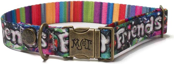 Merry Jane & Thor GangstaMutt Best Friends Forever Polyester Dog Collar, Large: 18 to 25-in neck, 1.25-in wide slide 1 of 6
