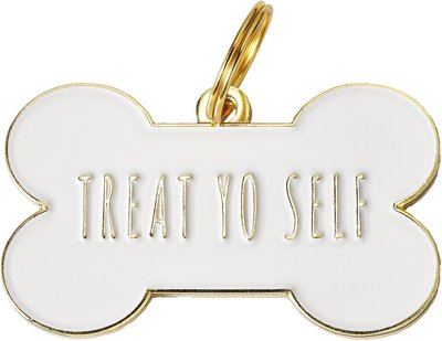 Two Tails Pet Company Treat Yo Self Personalized Dog & Cat ID Tag, slide 1 of 1