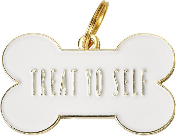 Two Tails Pet Company Treat Yo Self Personalized Dog & Cat ID Tag