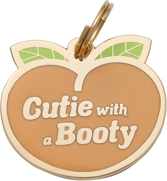 Two Tails Pet Company Cutie with A Booty Personalized Dog & Cat ID Tag slide 1 of 4