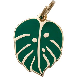 Two Tails Pet Company Monstera Leaf Personalized Dog & Cat ID Tag