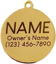 Two Tails Pet Company Paw & Evil Eye Personalized Dog & Cat ID Tag slide 2 of 3