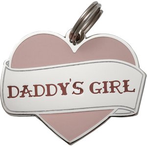 Two Tails Pet Company Daddy's Girl Personalized Dog & Cat ID Tag