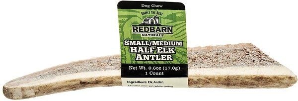 Redbarn Half Elk Antler Dog Chew, Small/Medium