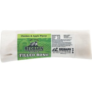 Redbarn Filled Bone Natural Chicken & Apple Flavor Chew Dog Treat, Large, 8-oz