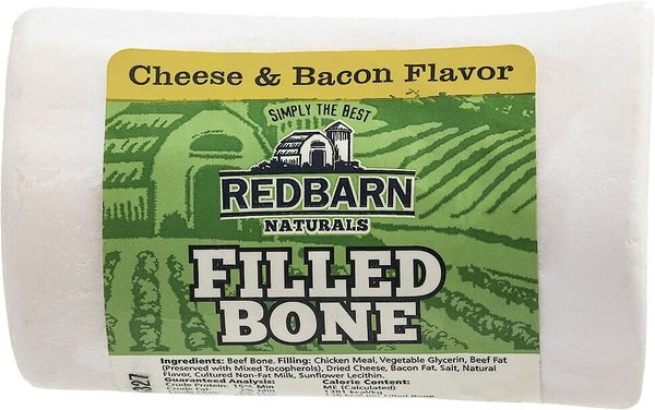 Redbarn Filled Bone Natural Cheese & Bacon Flavor Chew Dog Treat, Small, 3.5-oz
