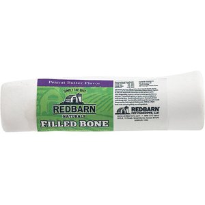 Redbarn Filled Bone Natural Peanut Butter Flavor Chew Dog Treat, Large, 8-oz