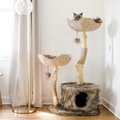 Mau Lifestyle Cento 46-in Modern Wooden Cat Tree & Condo, Brown