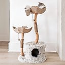 Mau Lifestyle Cento 46-in Modern Wooden Cat Tree & Condo, Gray