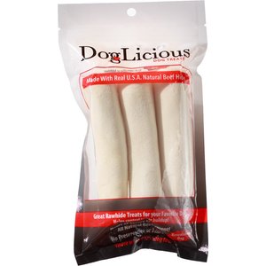 Canine's Choice DogLicious 5" Rawhide Curls Dog Treats, 3 count