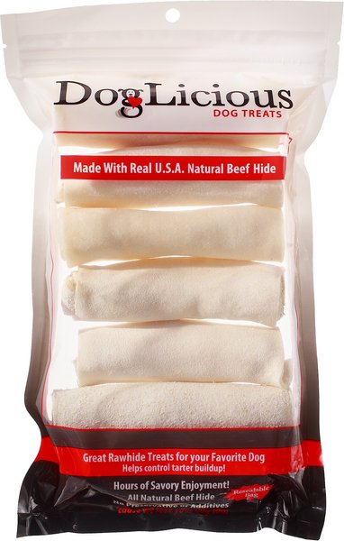 Canine's Choice DogLicious 4" Natural Curls Rawhide Dog Treats, 7 count slide 1 of 5