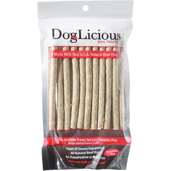 CANINE'S CHOICE DogLicious Natural Munchy Chew Stick Dog Treats, 20 ...