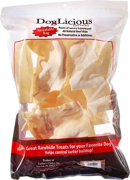 Canine's Choice DogLicious Natural Rawhide Chips Dog Treats, 1-lb bag slide 1 of 5