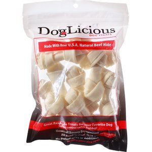 Canine's Choice DogLicious 4 - 5" Bones Rawhide Dog Treats, 10 count