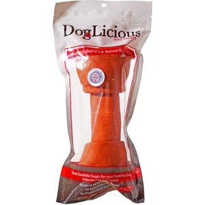 Canine's Choice DogLicious 8-9" Chicken Flavor Bone Rawhide Dog Treat