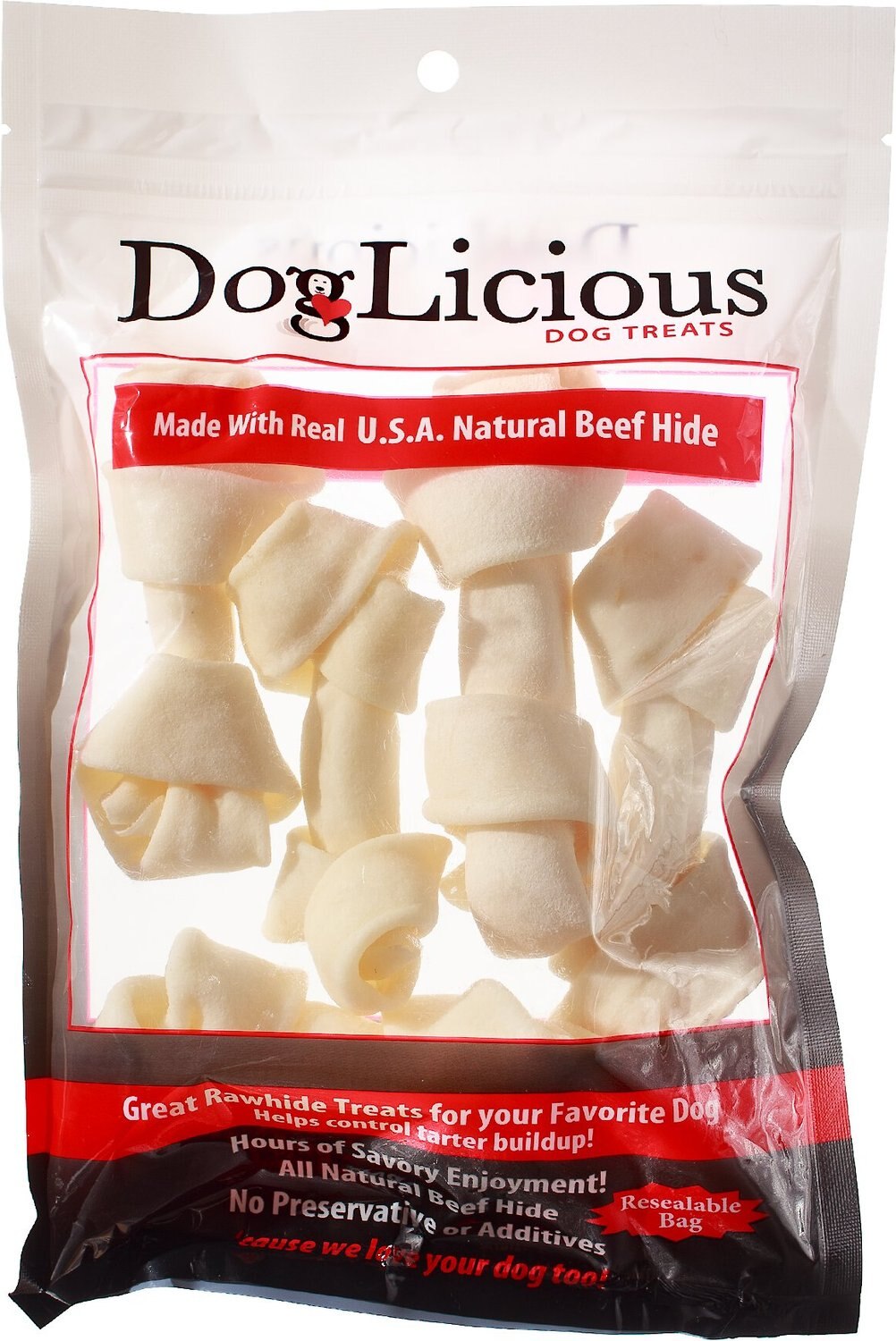 Canine's Choice DogLicious Rawhide Mini-Bones Dog Treats, 12 count