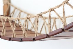 CatastrophiCreations Wall Mounted Wooden Cat Bridge, English Chestnut, Medium slide 2 of 6