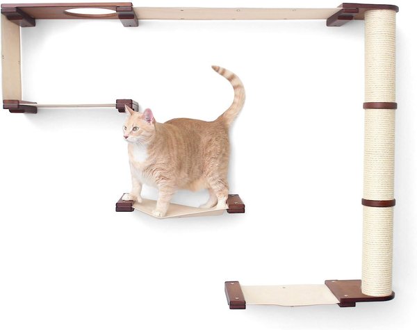 CATASTROPHICREATIONS Climb Wall Mounted Activity Cat Tree Shelf