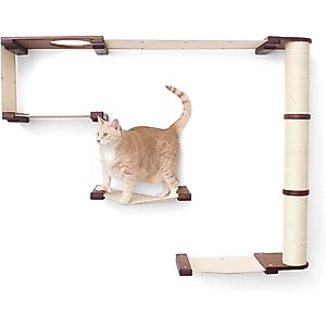 CatastrophiCreations Climb Wall Mounted Activity Cat Tree Shelf Set
