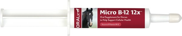 Oralx Micro B-12 12x Nervous System Support Gel Horse Supplement, 1.2-oz syringe slide 1 of 2