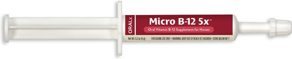 Oralx Micro B-12 5x Nervous System Support Gel Horse Supplement, 1.2-oz syringe slide 1 of 2