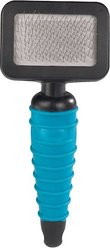 Master Grooming Tools Ergonomic Slicker Pet Brush, Teal, X-Small